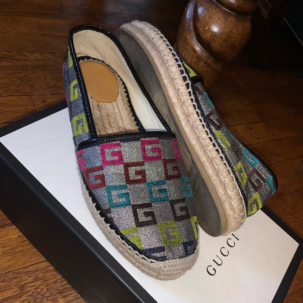 Gucci Pilar Monogram Espadrilles